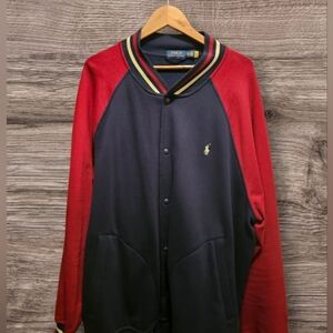 Polo by Ralph Lauren Red and Blue Varsity Jacket 2xb